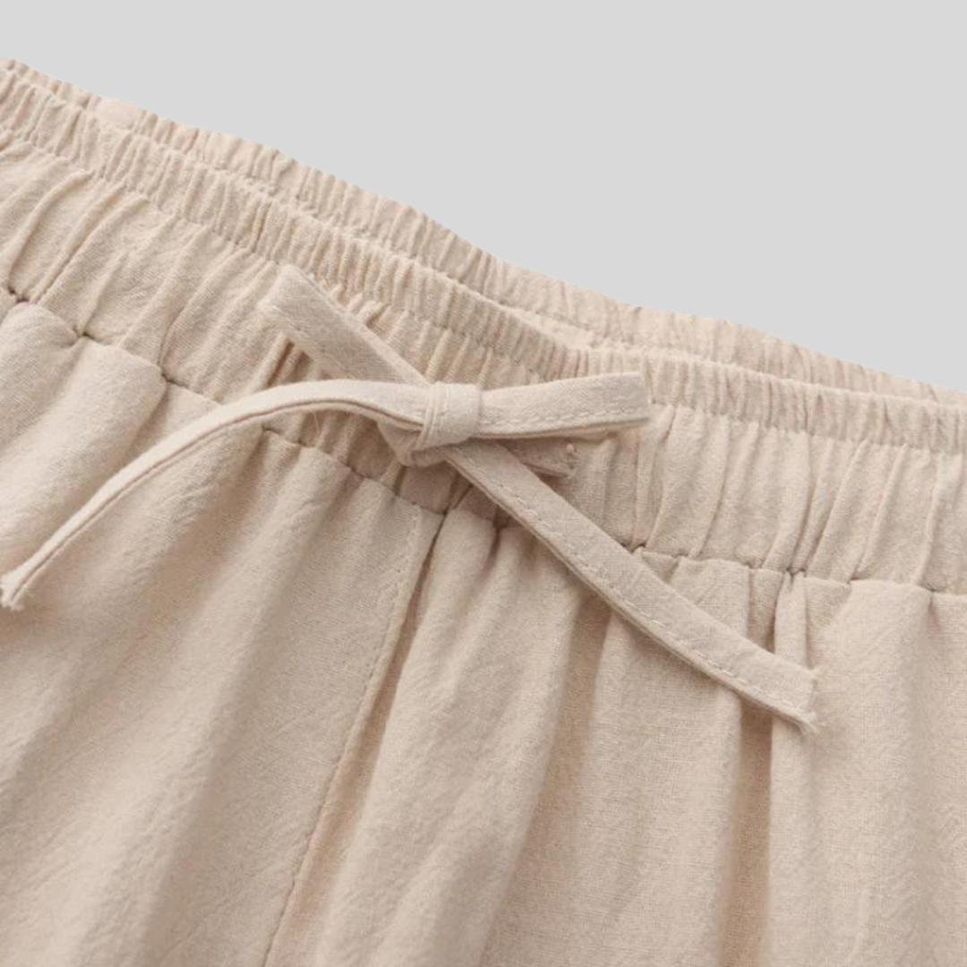 Pantalon en lin léger – Élégance et confort d'été pour homme