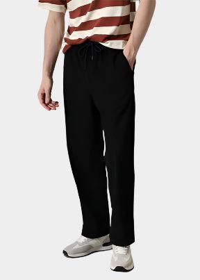 Pantalon en velours côtelé à taille élastique – Coupe décontractée pour homme