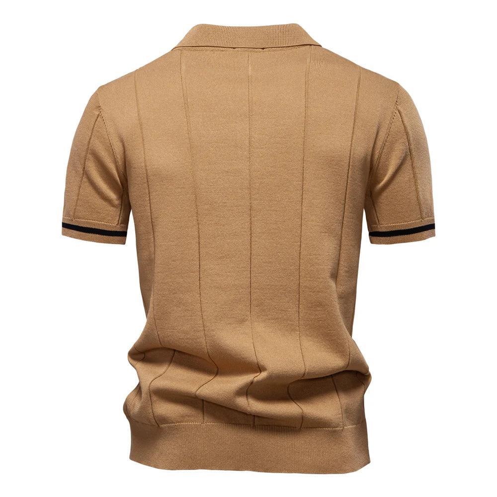 Polo Moderne à Fermeture Éclair pour Homme – Élégant et Ajusté