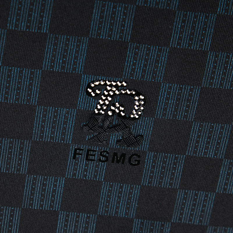 Polo à carreaux avec revers – Vêtements d'été légers pour homme