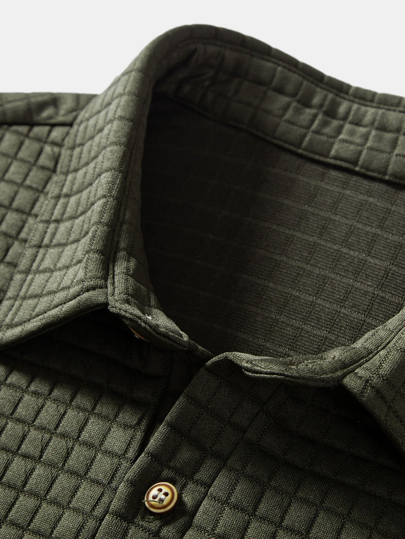 Polo en maille gaufrée avec poches – Tenue décontractée pour homme