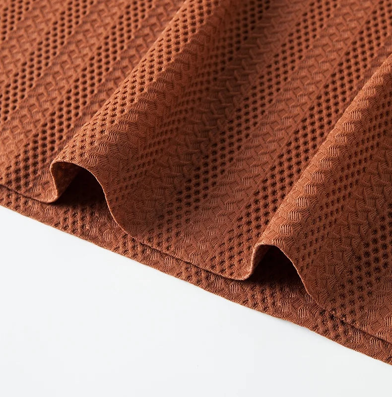 Polo performant en tricot à col tissé – Extensible et infroissable pour homme