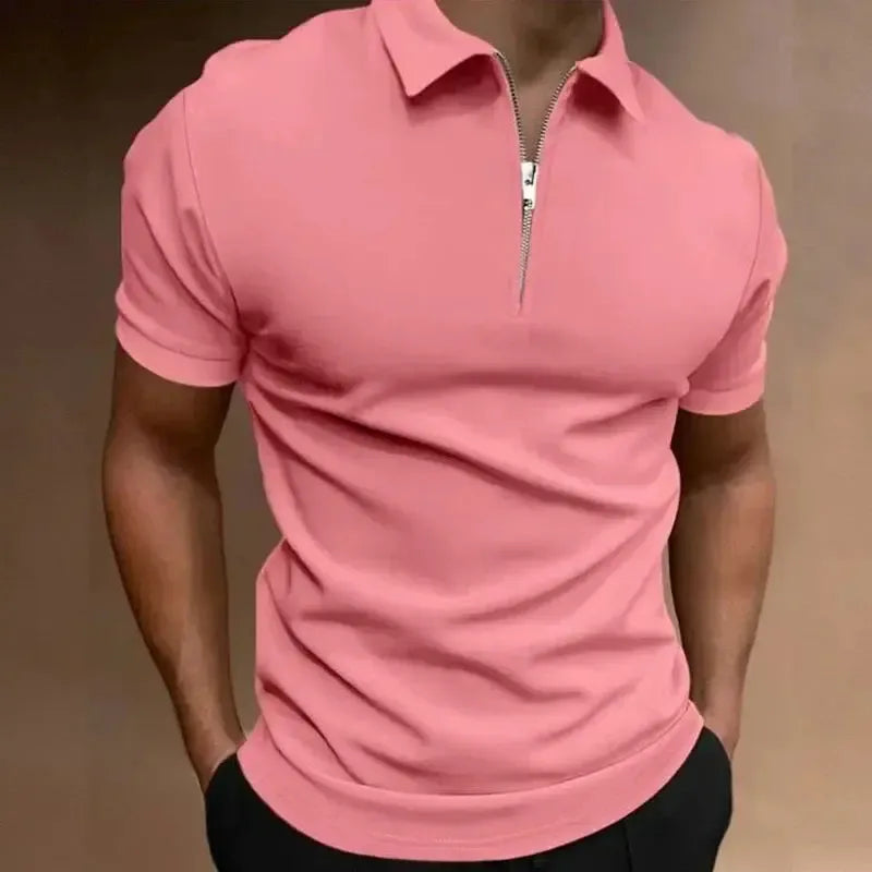 Polo zippé pour homme – Style streetwear décontracté et élégant