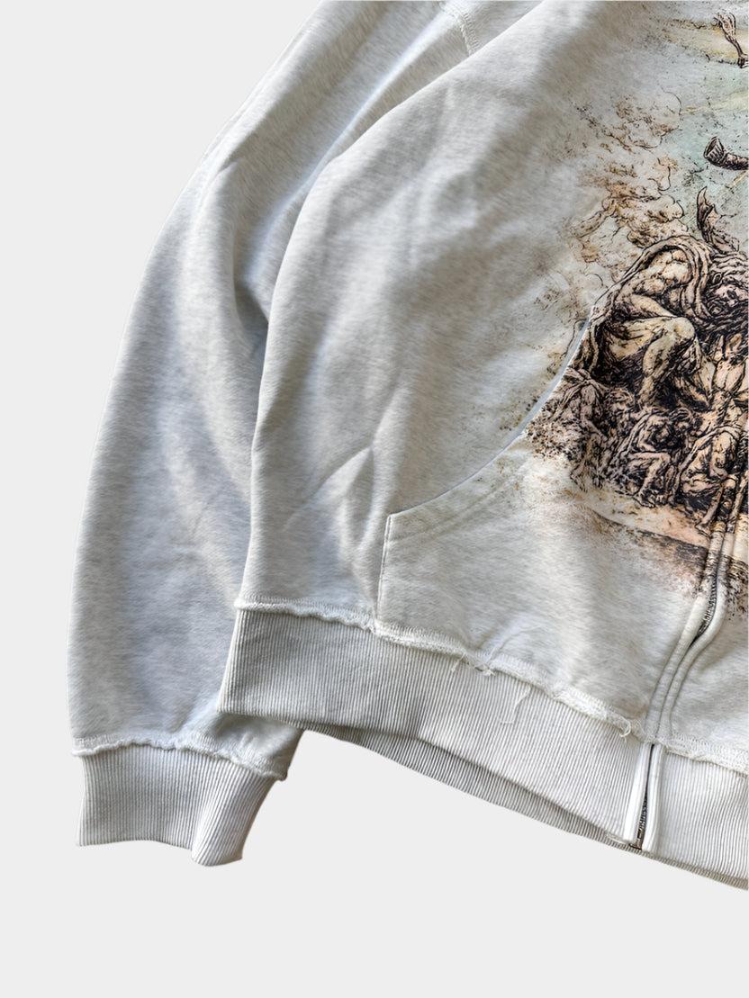 Pull zippé AOT pour homme – Look streetwear audacieux inspiré du dessin animé