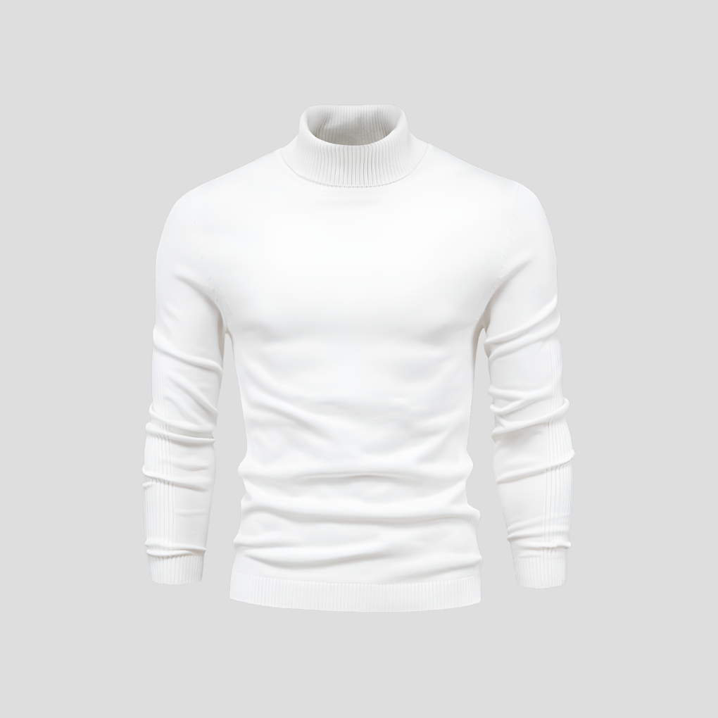 Pull col montant | Coton doux et coupe moderne 0