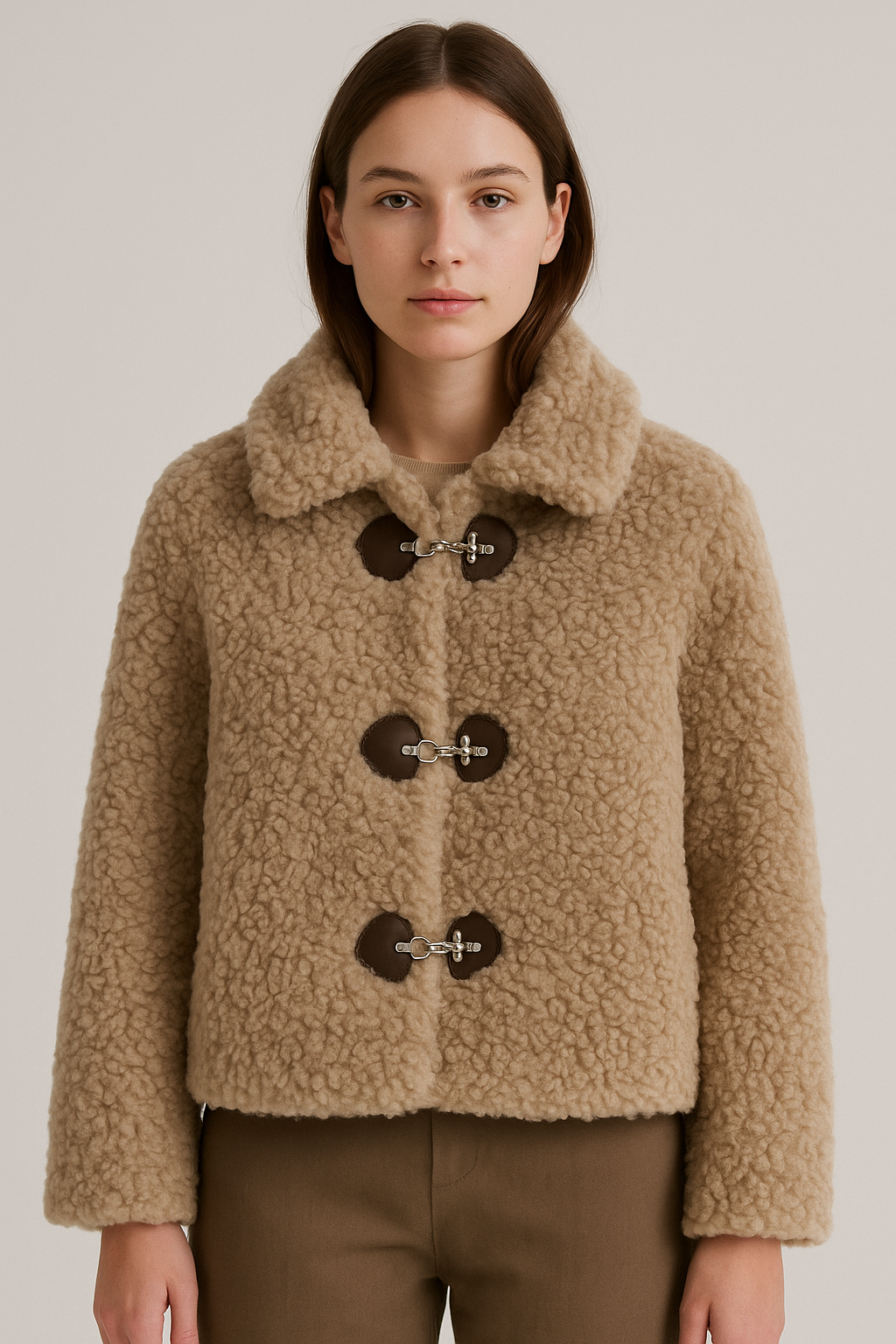 Robe rose pour femme à manches bouffantes - 2