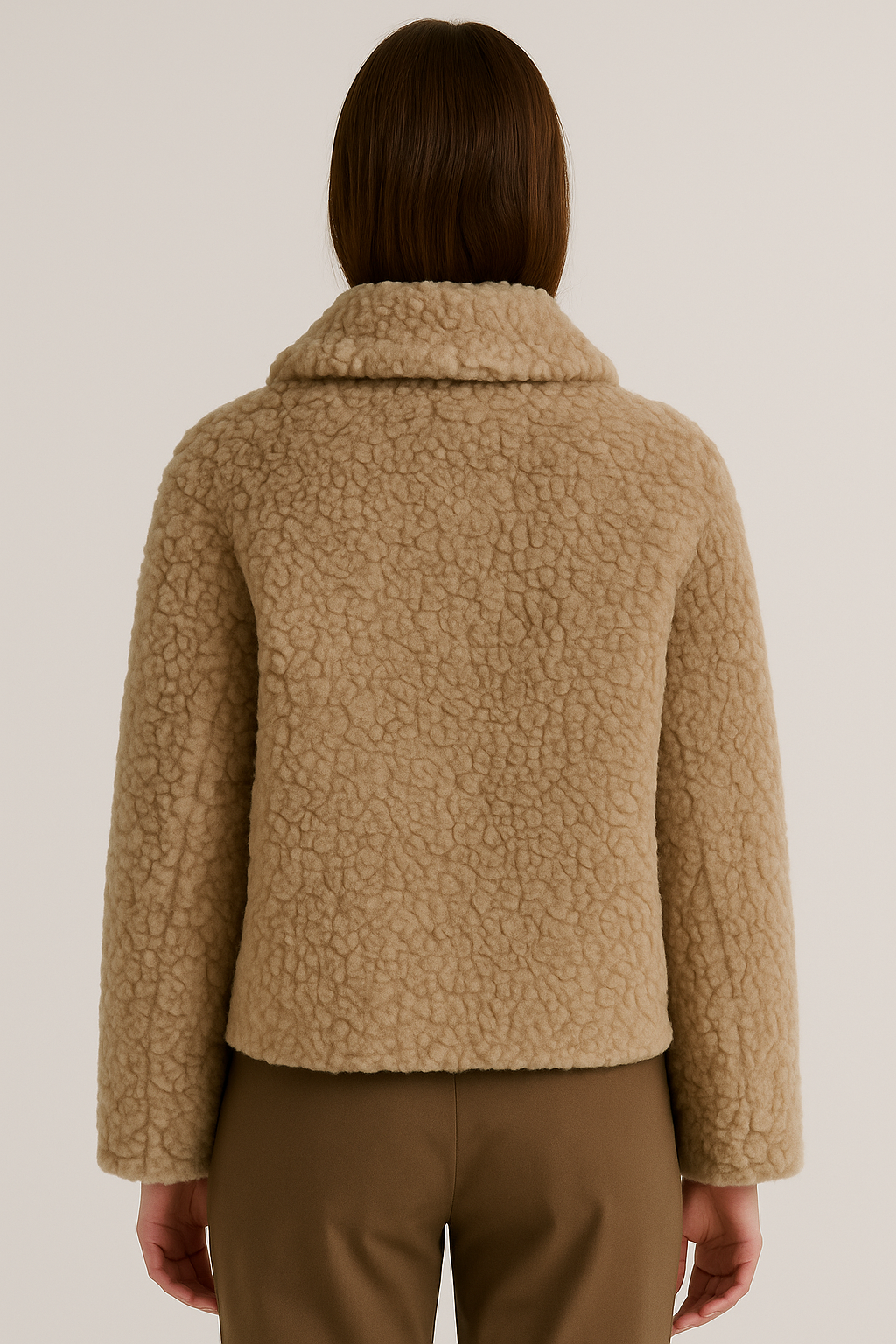 Robe rose pour femme à manches bouffantes - 4