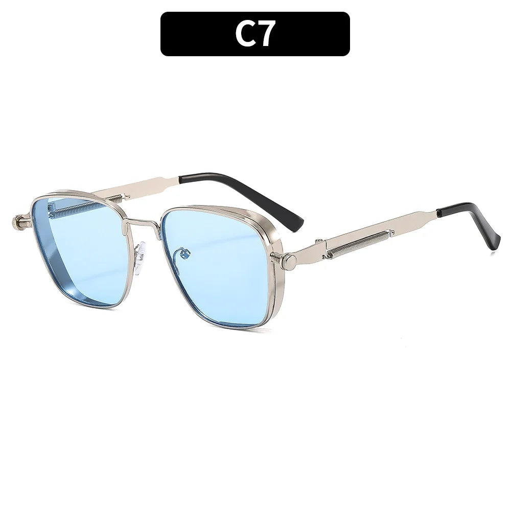 Lunettes de soleil polarisées à monture métallique avec protection UV pour hommes