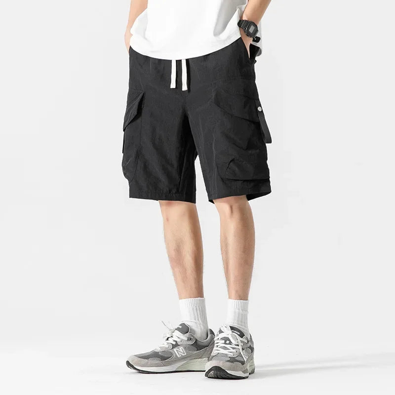 Short bermuda coupe droite pour homme – Séchage rapide, léger, idéal pour l'été