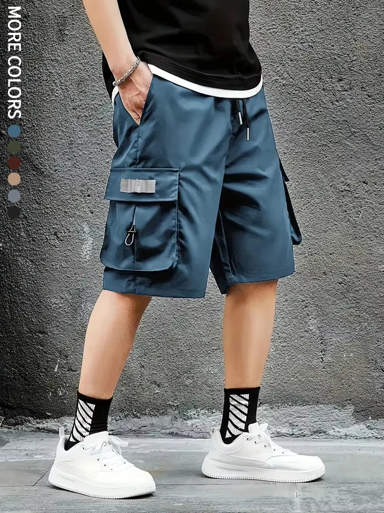 Short cargo d'extérieur à séchage rapide avec grandes poches – Voyage pour homme
