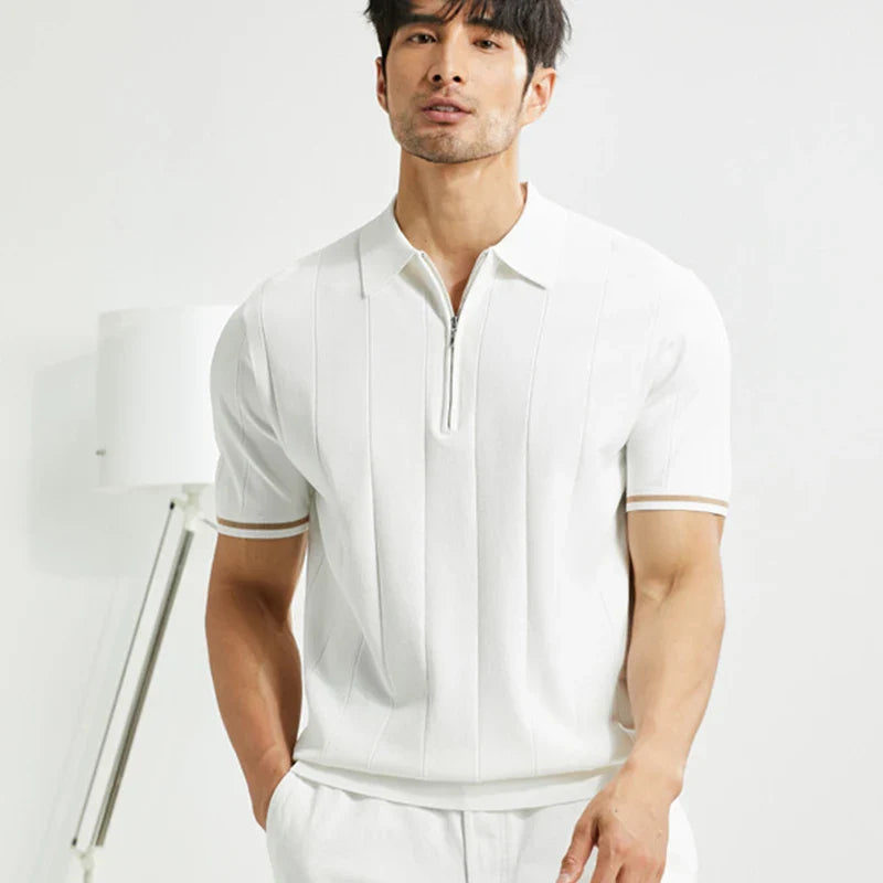 Polo en maille premium – Style business respirant pour homme