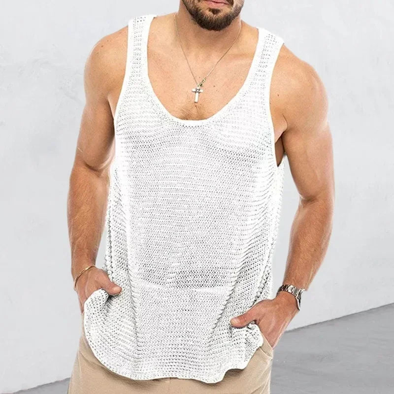 Chemises légères en tricot au crochet - vêtements de sport décontractés d'été