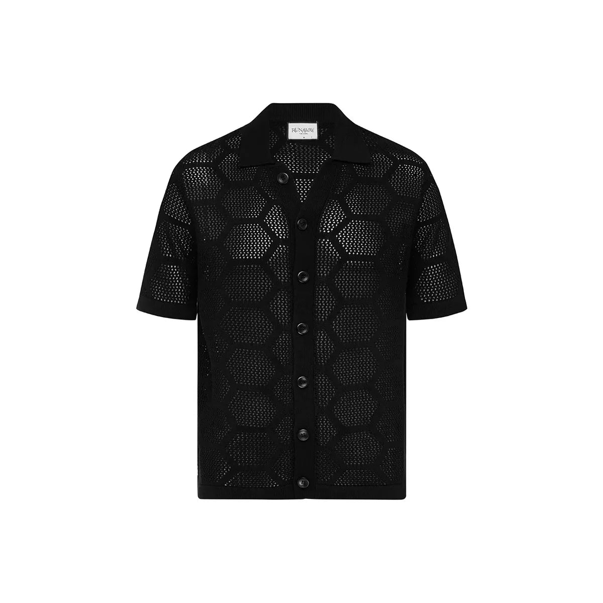 Chemises au crochet à col cubain pour homme - tendance élégante de l'été