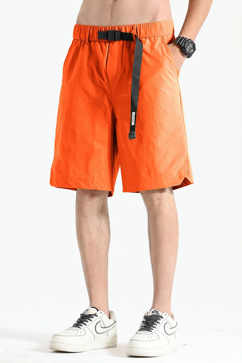 Bermuda taille élastique avec poches pour homme – Séchage rapide pour l'extérieur