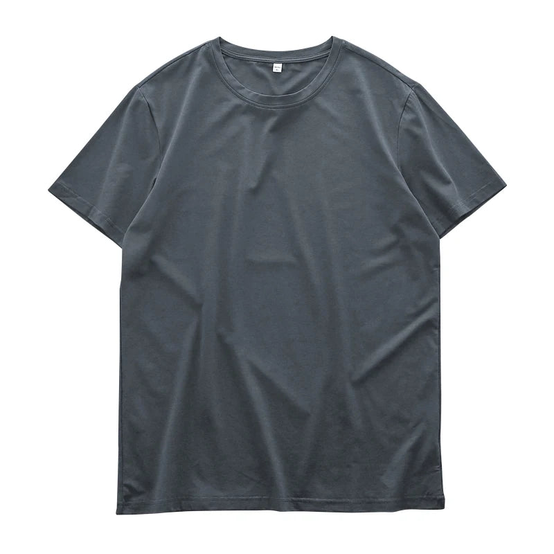 Chemise à col rond légère et respirante style casual tendance été pour hommes