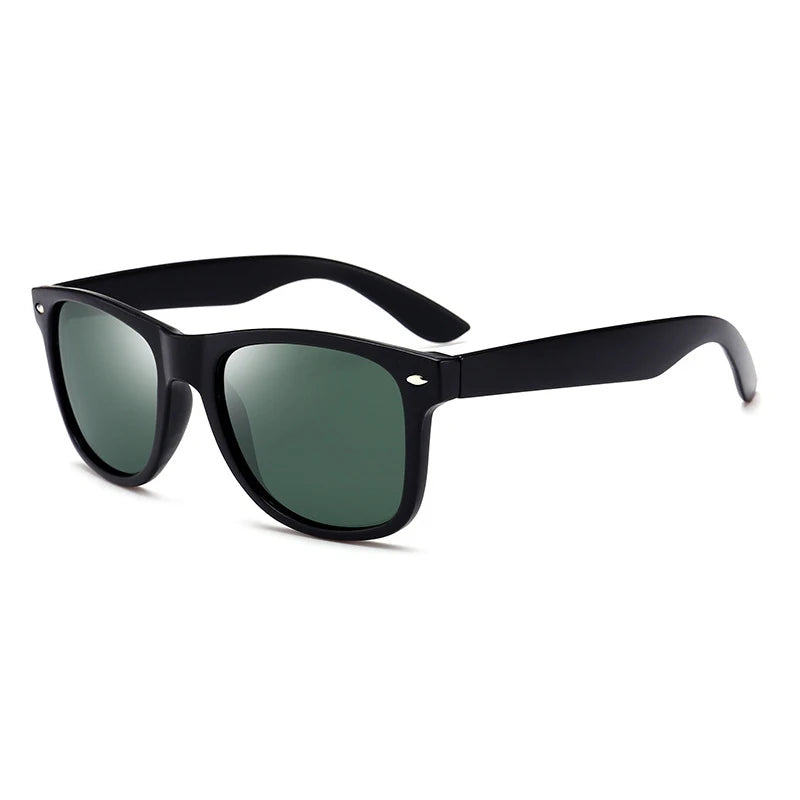 Lunettes de soleil polarisées carrées classiques pour homme - Mode rétro été
