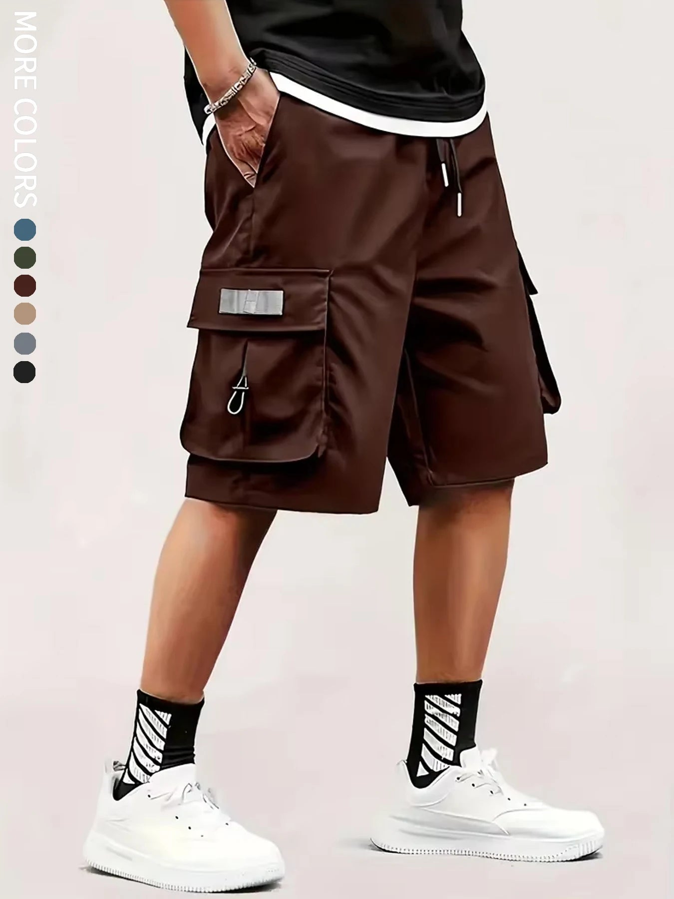 Short cargo d'extérieur à séchage rapide avec grandes poches – Voyage pour homme