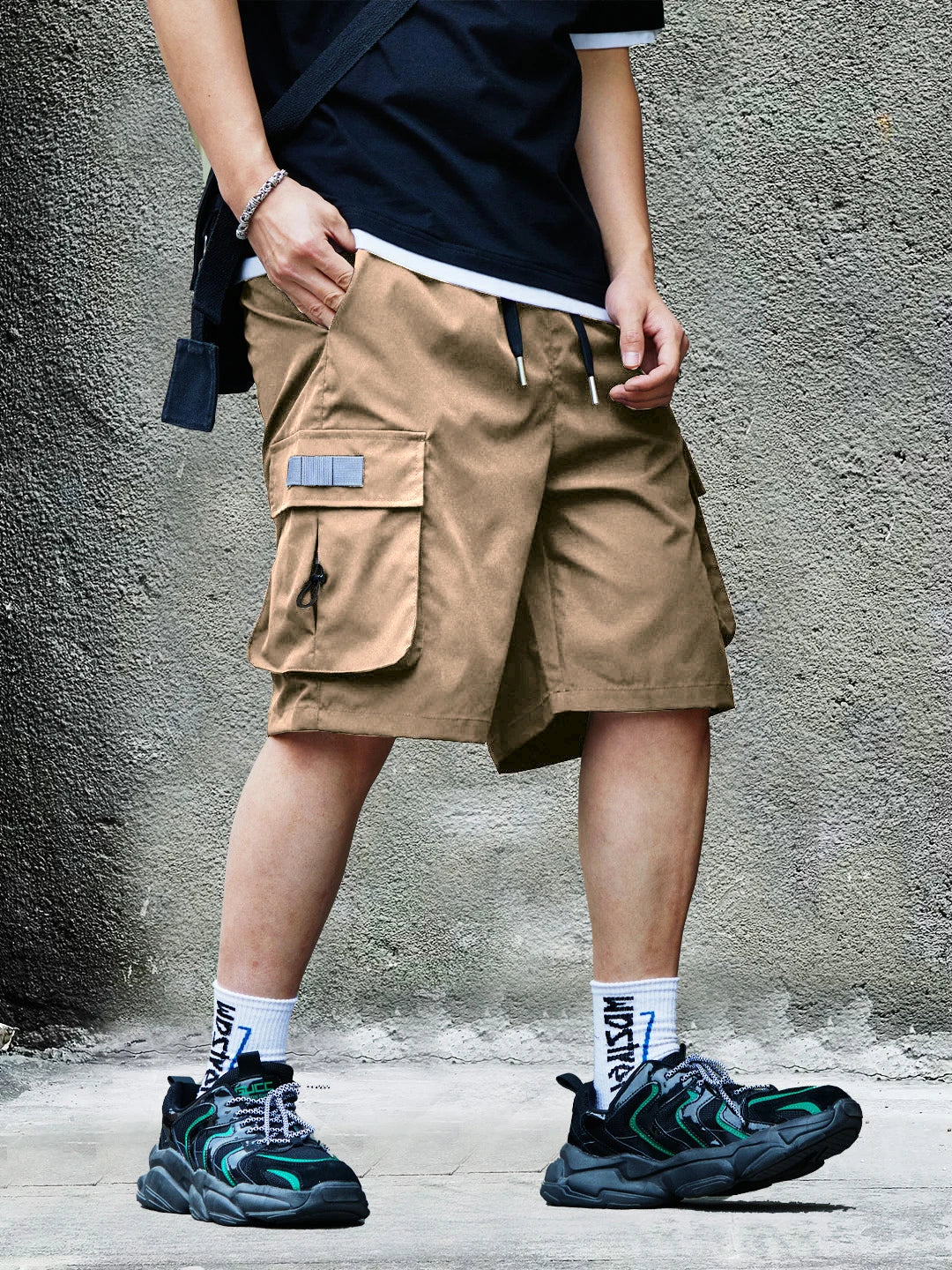 Short cargo d'extérieur à séchage rapide avec grandes poches – Voyage pour homme
