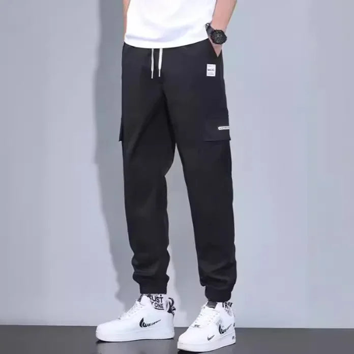 Pantalon cargo décontracté tendance pour homme - style streetwear coupe ample