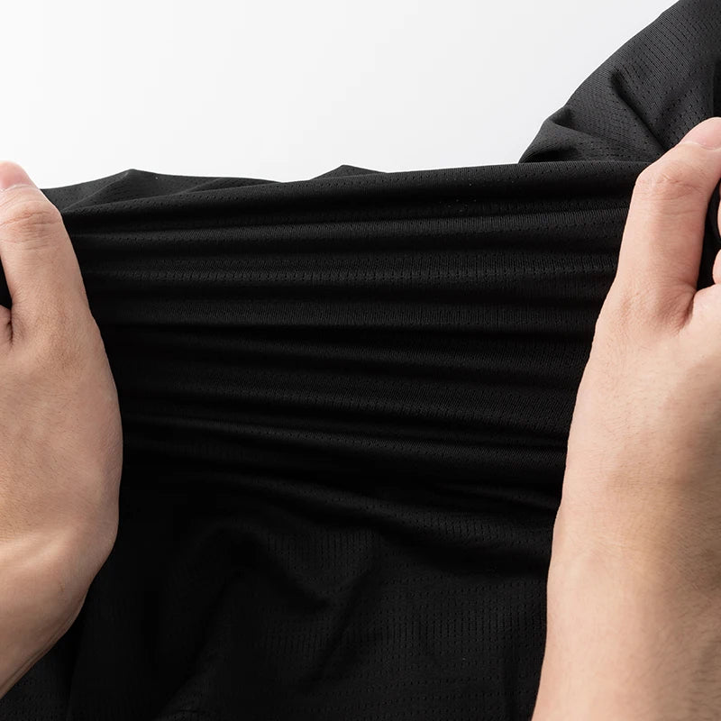 T-shirt de sport réfléchissant respirant en soie glacée à séchage rapide