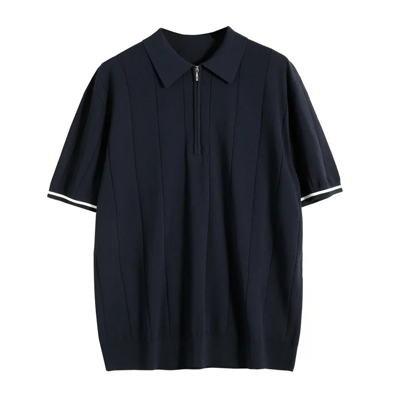 Polo en maille premium – Style business respirant pour homme