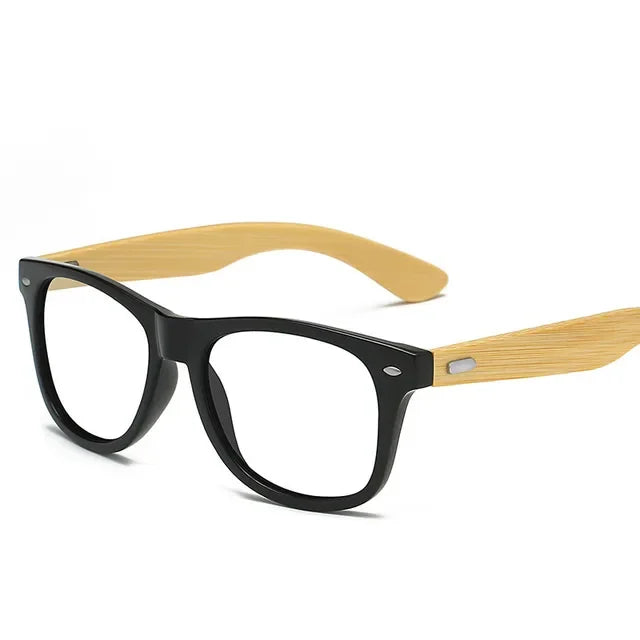 Lunettes de soleil ultraviolettes classiques en bois pour hommes
