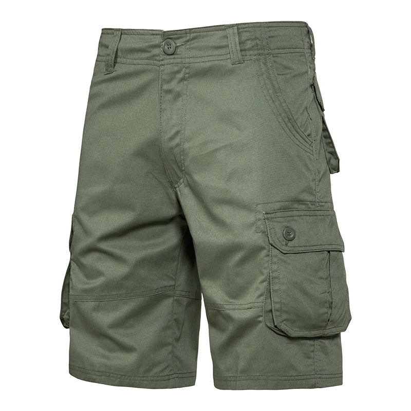 Short cargo confortable en coton avec plusieurs poches pour homme