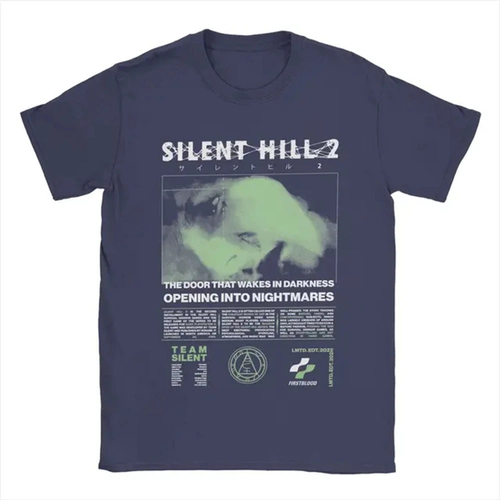 T-shirt en coton à imprimé tête de pyramide Silent Hill 2 pour homme