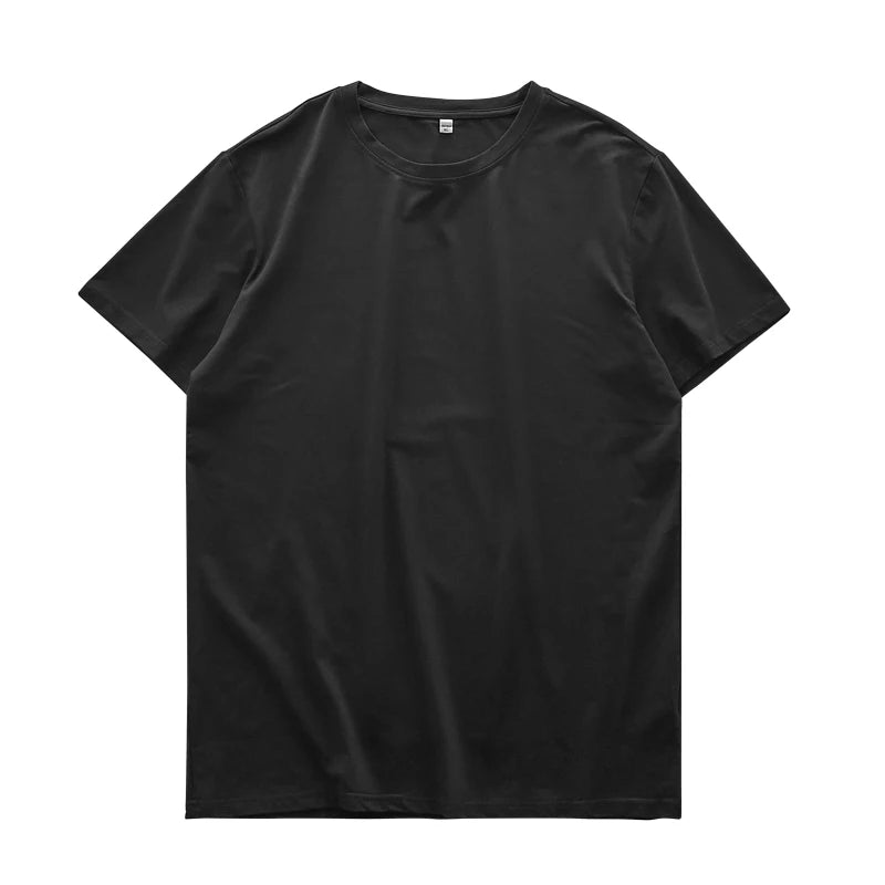 Chemise à col rond légère et respirante style casual tendance été pour hommes