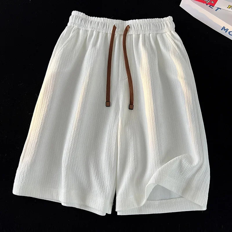 Short bermuda court ice‑silk pour homme – séchage rapide, taille élastique