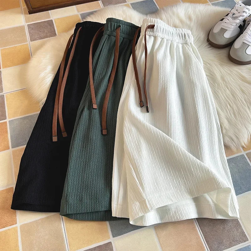 Short bermuda court ice‑silk pour homme – séchage rapide, taille élastique