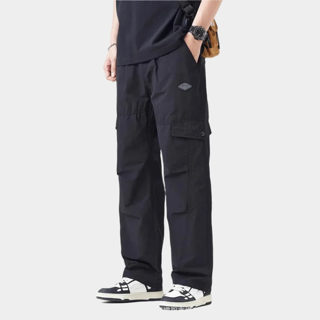 Pantalon cargo ample et respirant à coupe droite - idéal pour un usage quotidien