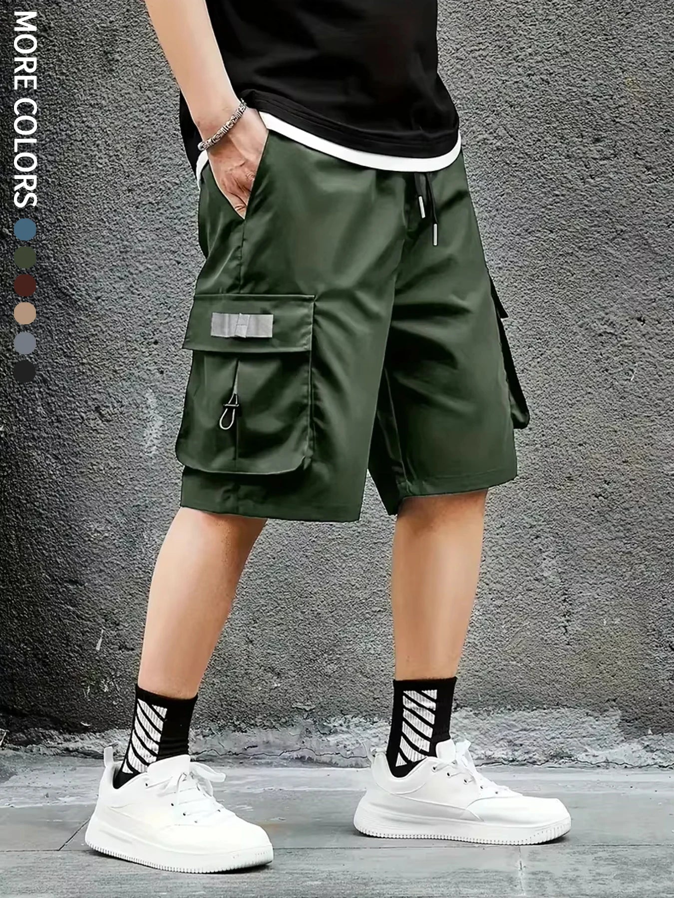 Short cargo d'extérieur à séchage rapide avec grandes poches – Voyage pour homme