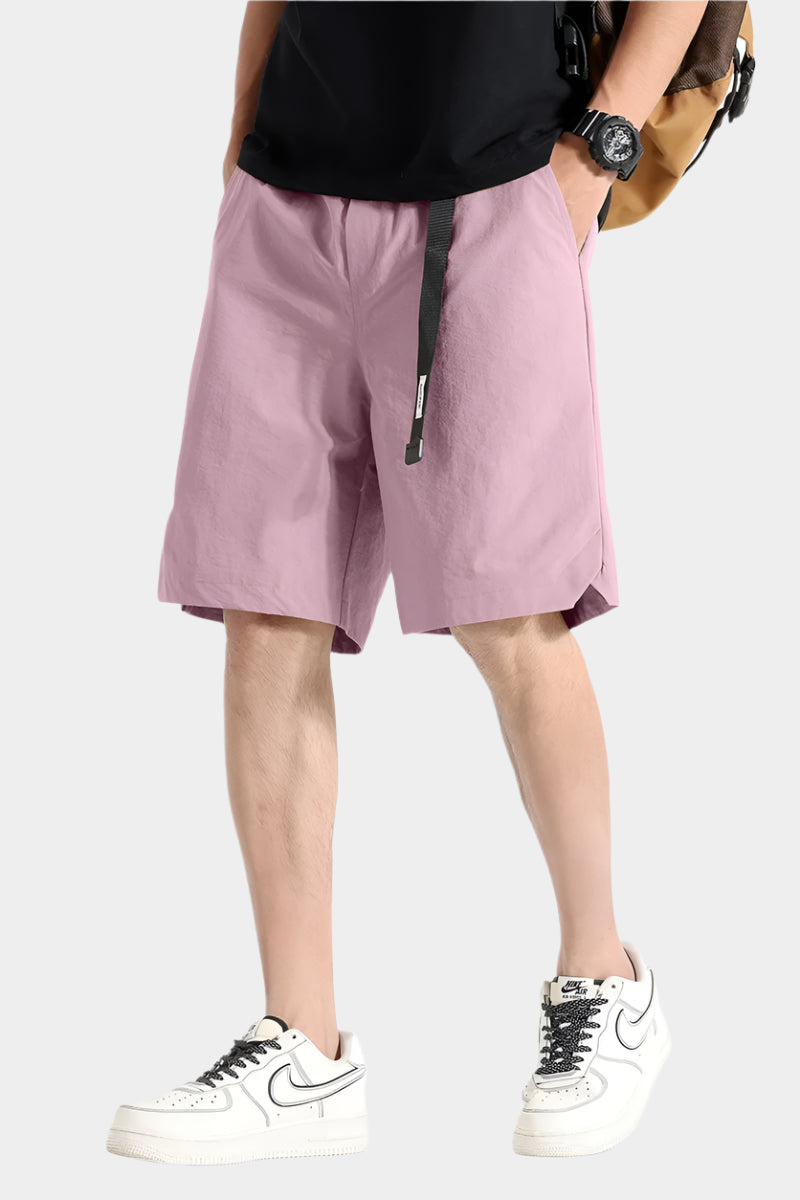 Bermuda taille élastique avec poches pour homme – Séchage rapide pour l'extérieur
