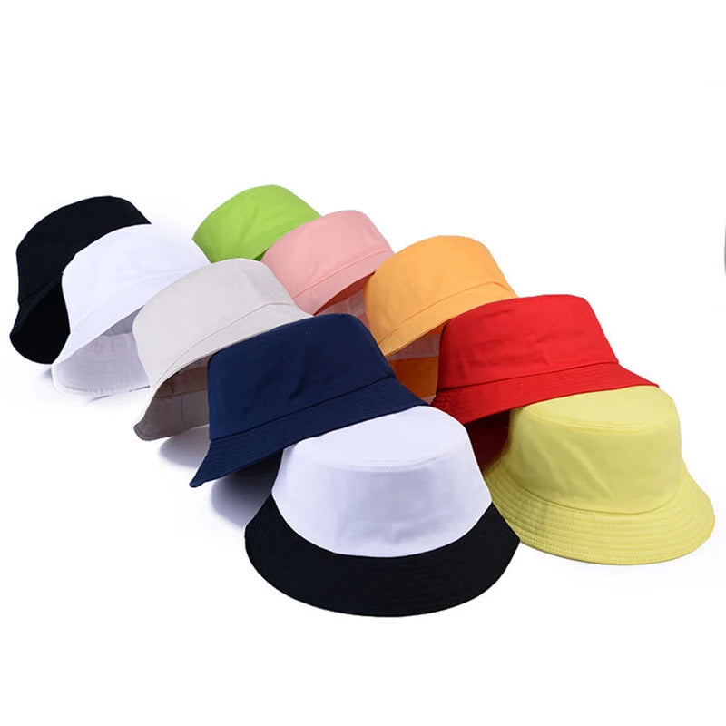 Chapeaux bob en coton uni – Casquette d'extérieur style panama pour homme