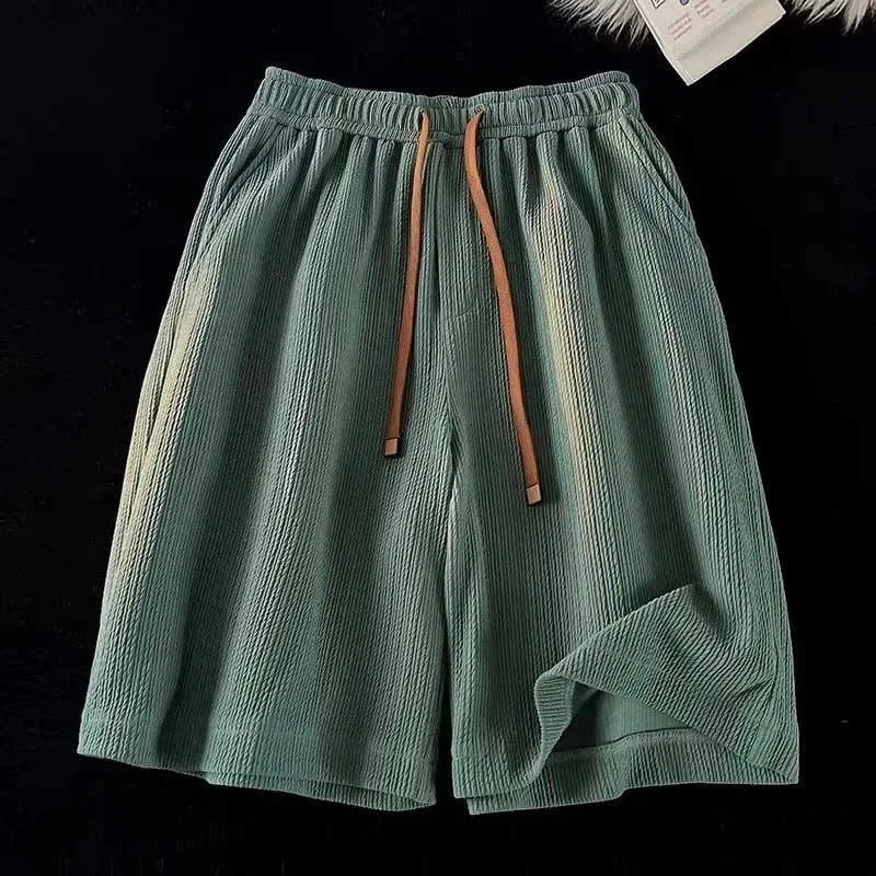 Short bermuda court ice‑silk pour homme – séchage rapide, taille élastique