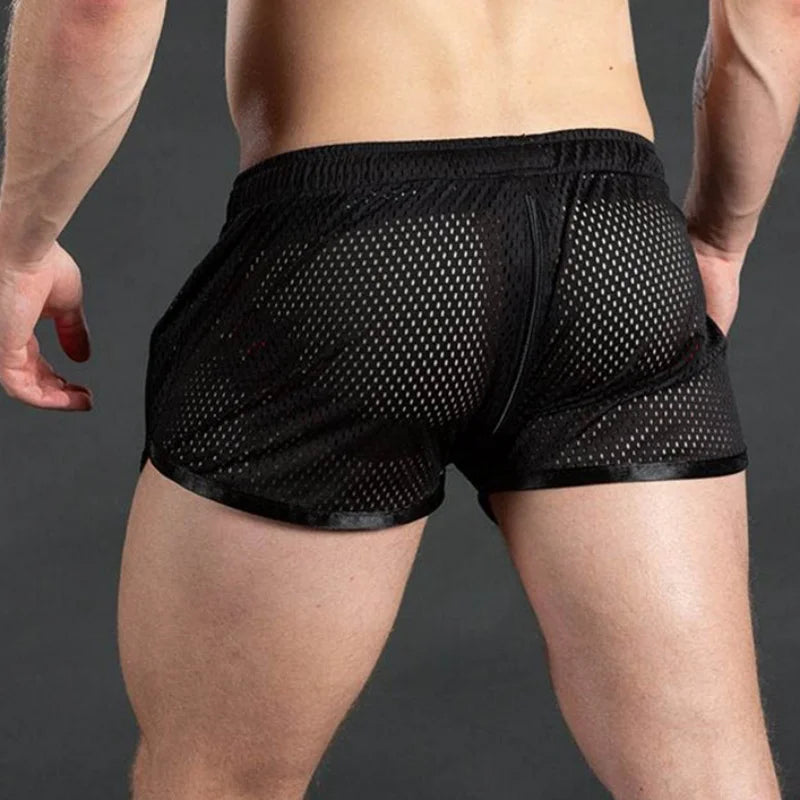 Respirants shorts courts en maille à séchage rapide pour entraînement, plage