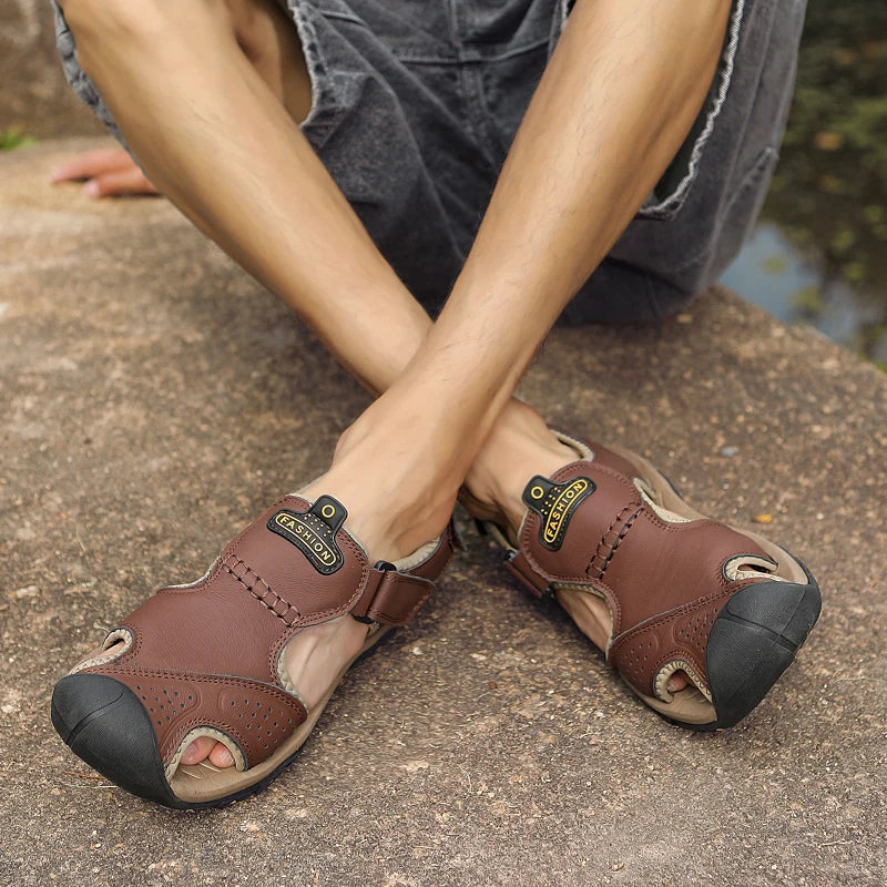Sandales de pêcheur fermées pour sports de plein air pour hommes