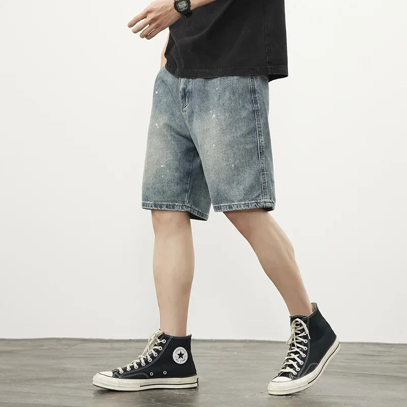 Jorts amples de style rétro américain avec des détails streetwear tendance