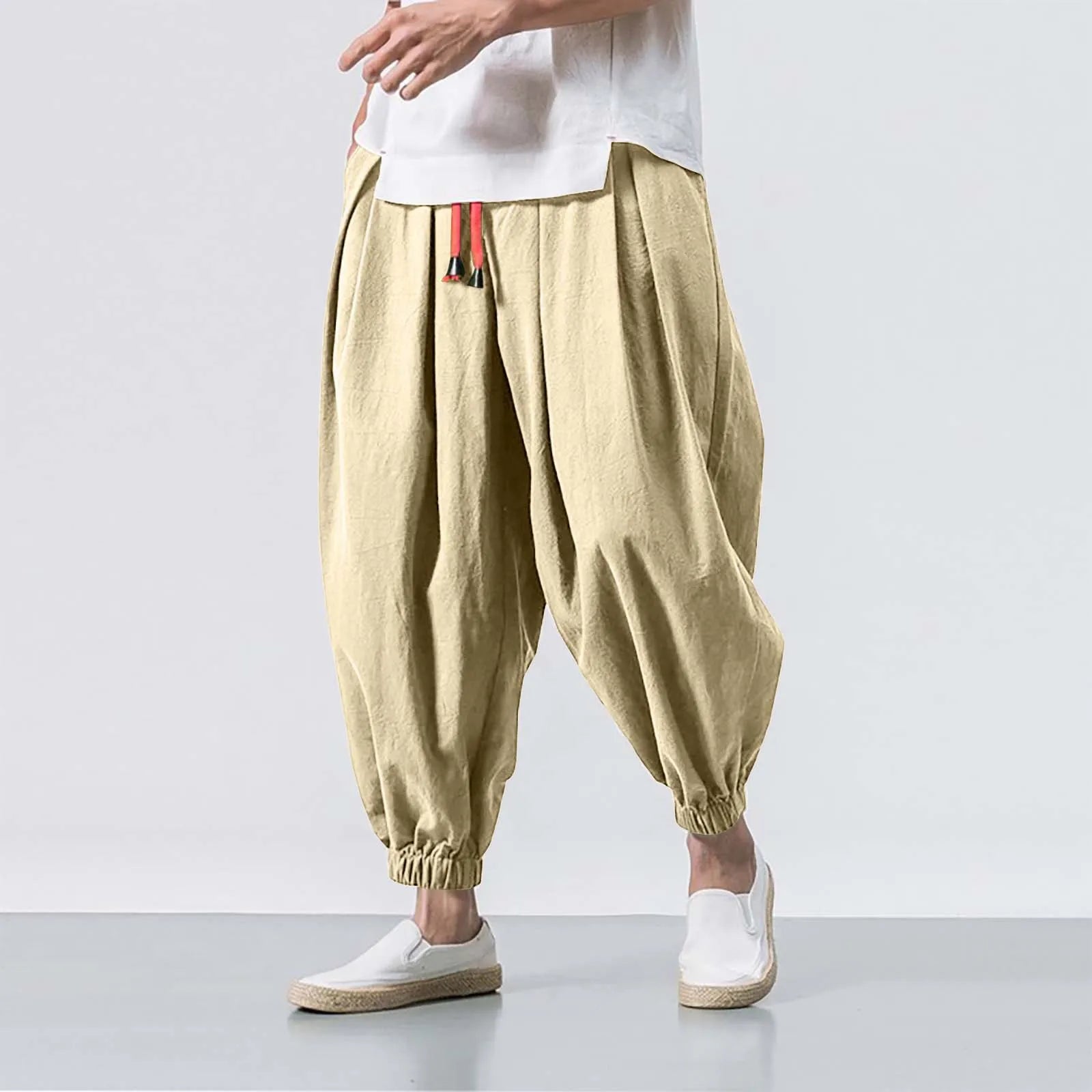 Pantalon de survêtement décontracté ample et ample pour homme