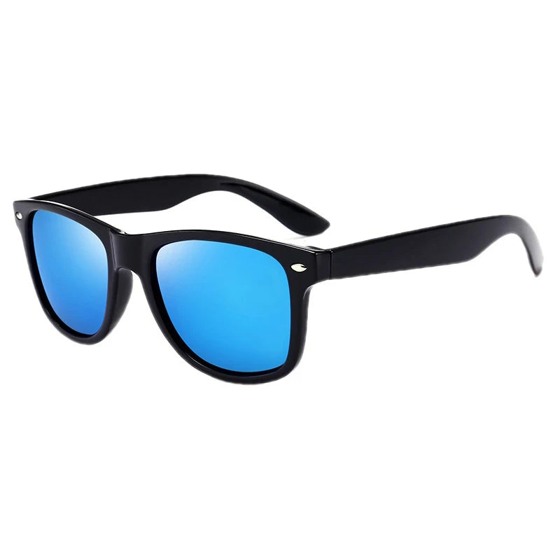 Lunettes de soleil polarisées carrées classiques pour homme - Mode rétro été