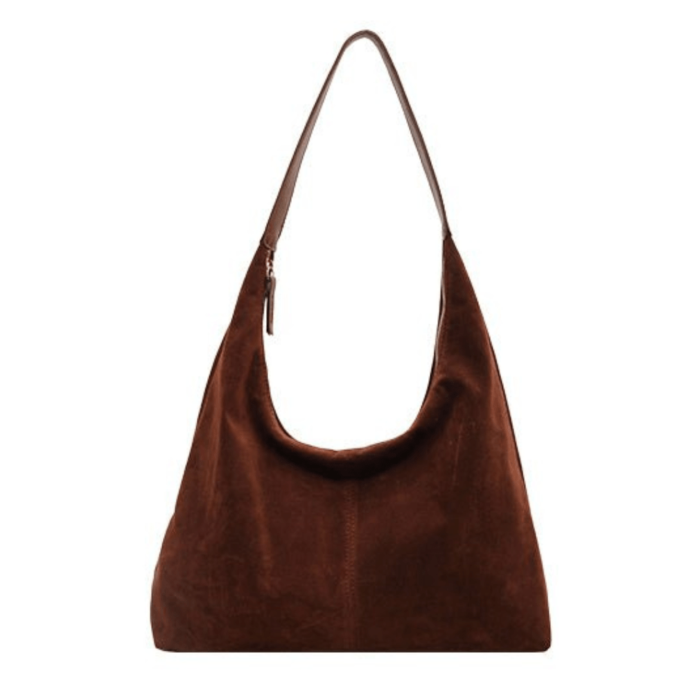 Sac à main pour femme en daim végétalien avec fermeture éclair 11