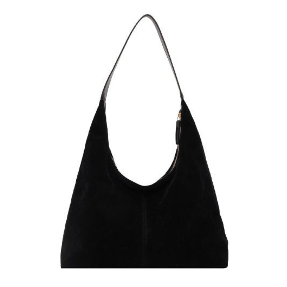 Sac à main pour femme en daim végétalien avec fermeture éclair 9