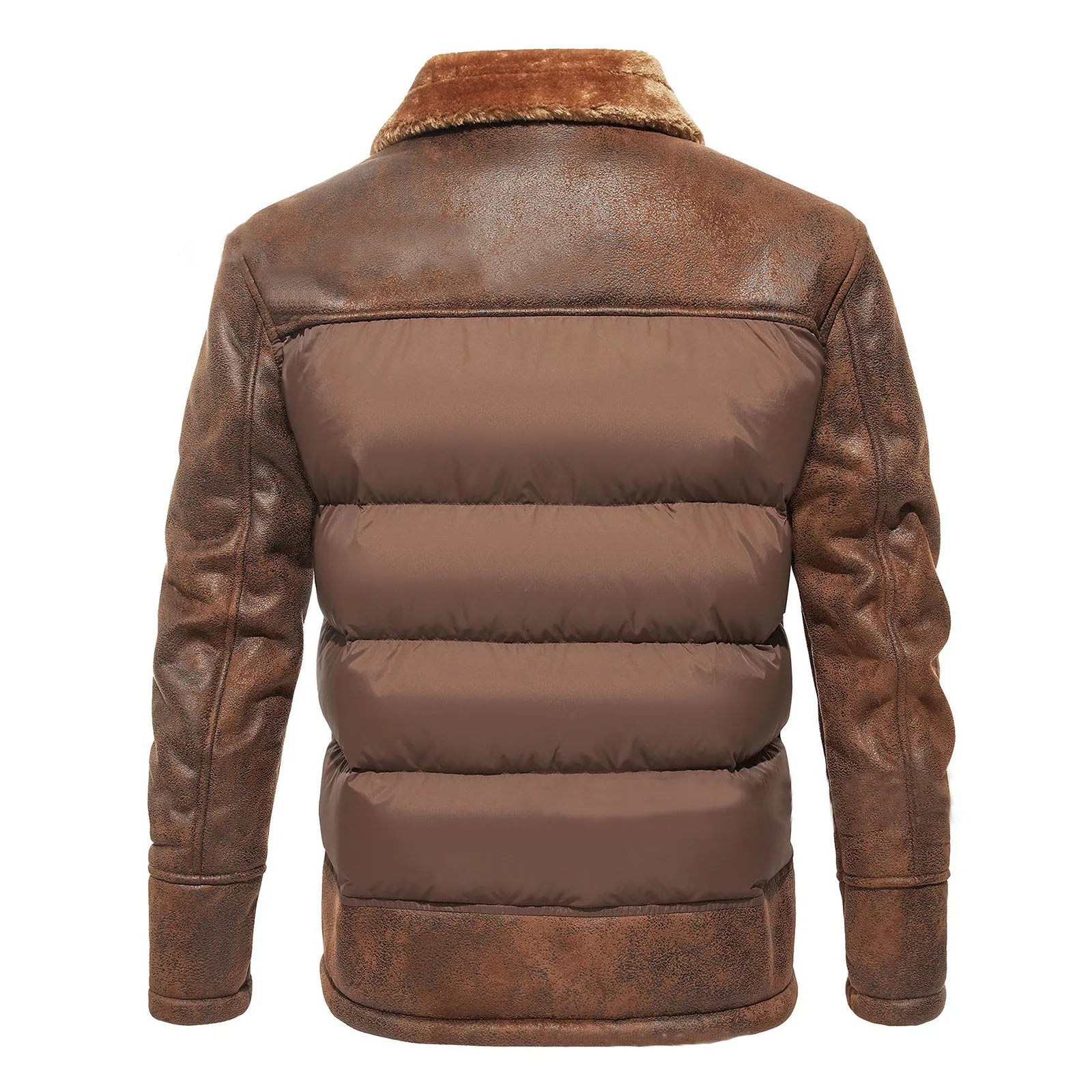 Sacha - Doudoune en cuir pour Homme