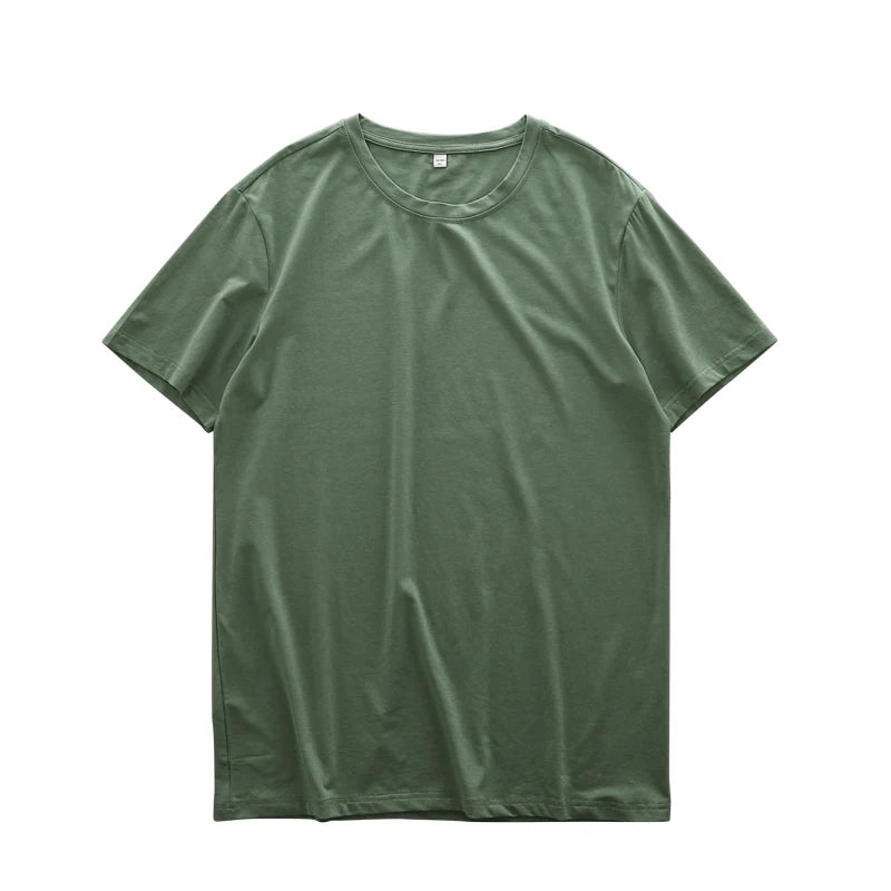 Chemise à col rond légère et respirante style casual tendance été pour hommes