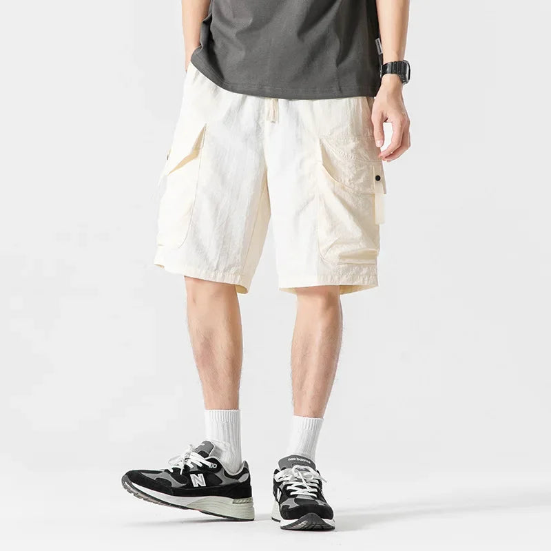 Short bermuda coupe droite pour homme – Séchage rapide, léger, idéal pour l'été