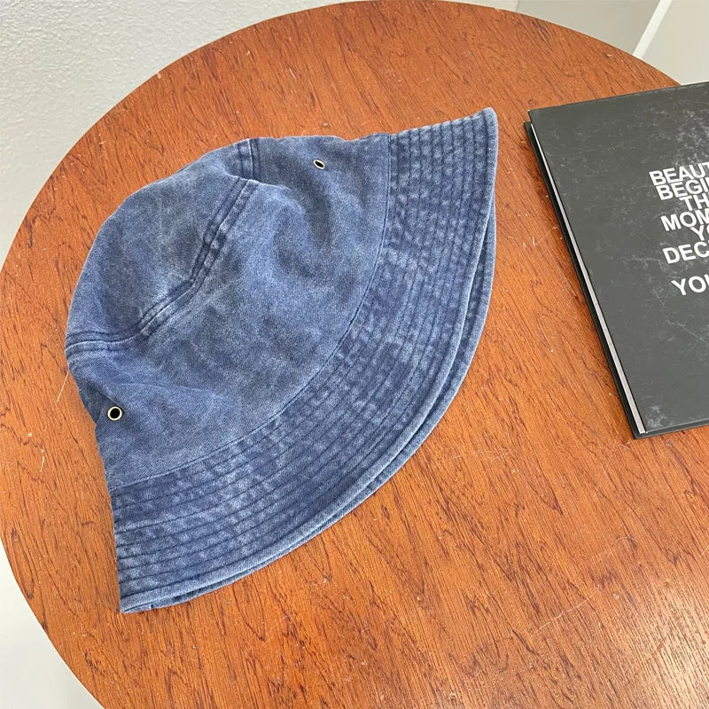 Chapeaux bob en denim délavé – Casquette pour homme avec protection UPF