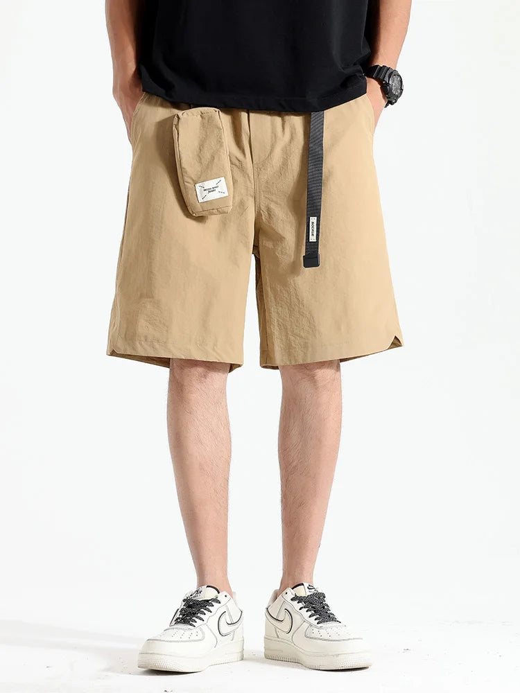 Bermuda taille élastique avec poches pour homme – Séchage rapide pour l'extérieur