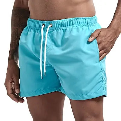 Short court de bain à séchage rapide avec poches respirantes pour hommes