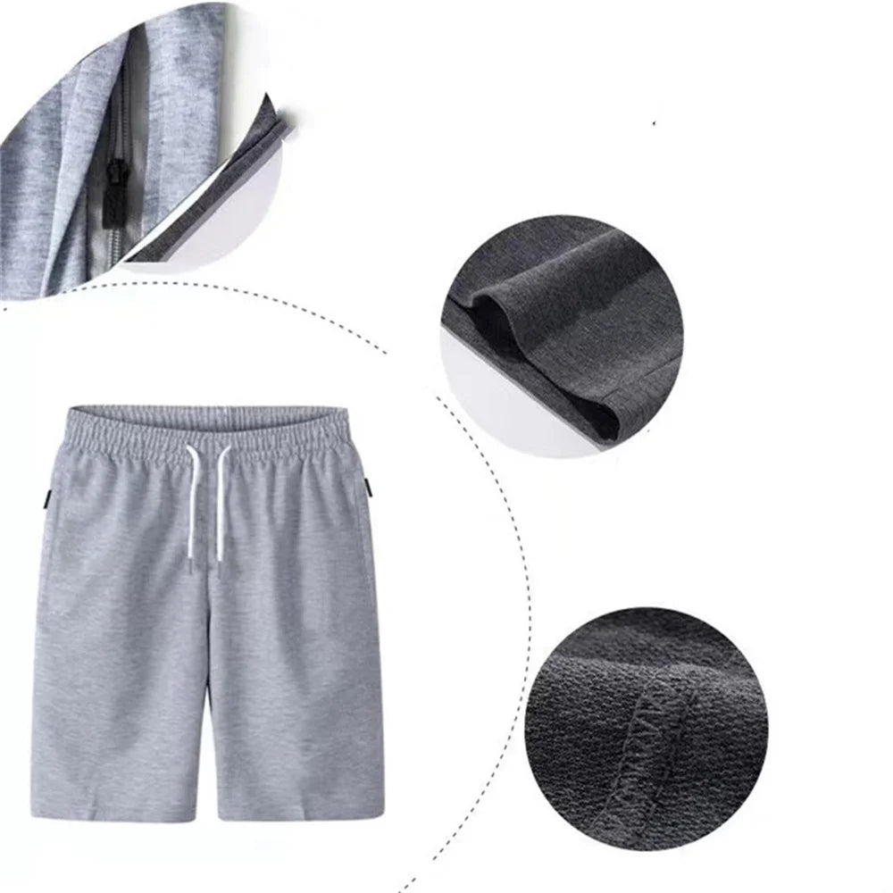 Short de sport ample et solide avec poche zippée et cordon de serrage